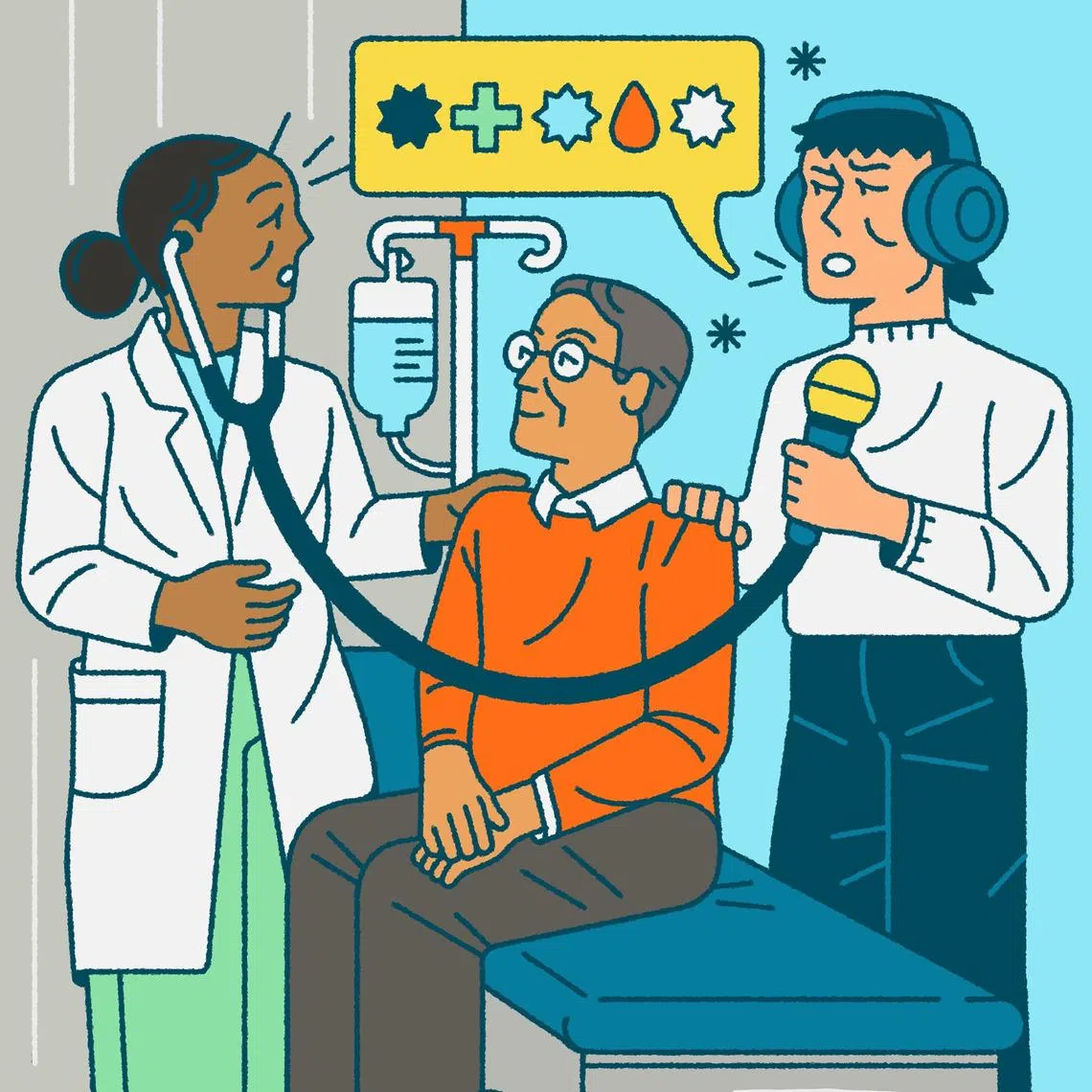 The dynamic in the exam room is changing as more people show up ready to talk about what they have heard on podcasts.