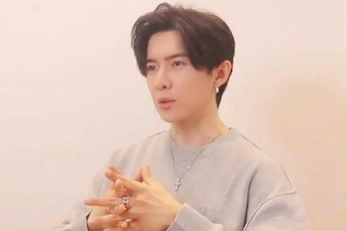 Danson Tang said he keeps in touch with his son via WeChat if he is working in China and takes him out when he returns to Taipei.