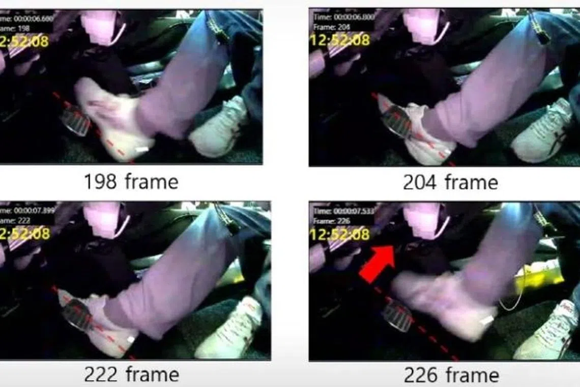 In a February UN Economic Commission for Europe meeting, the Korea Transportation Safety Authority presented a pedal-camera analysis from a November taxi crash in Itaewon, Seoul. The driver claimed unintended acceleration, but footage showed the accelerator was mistakenly pressed.