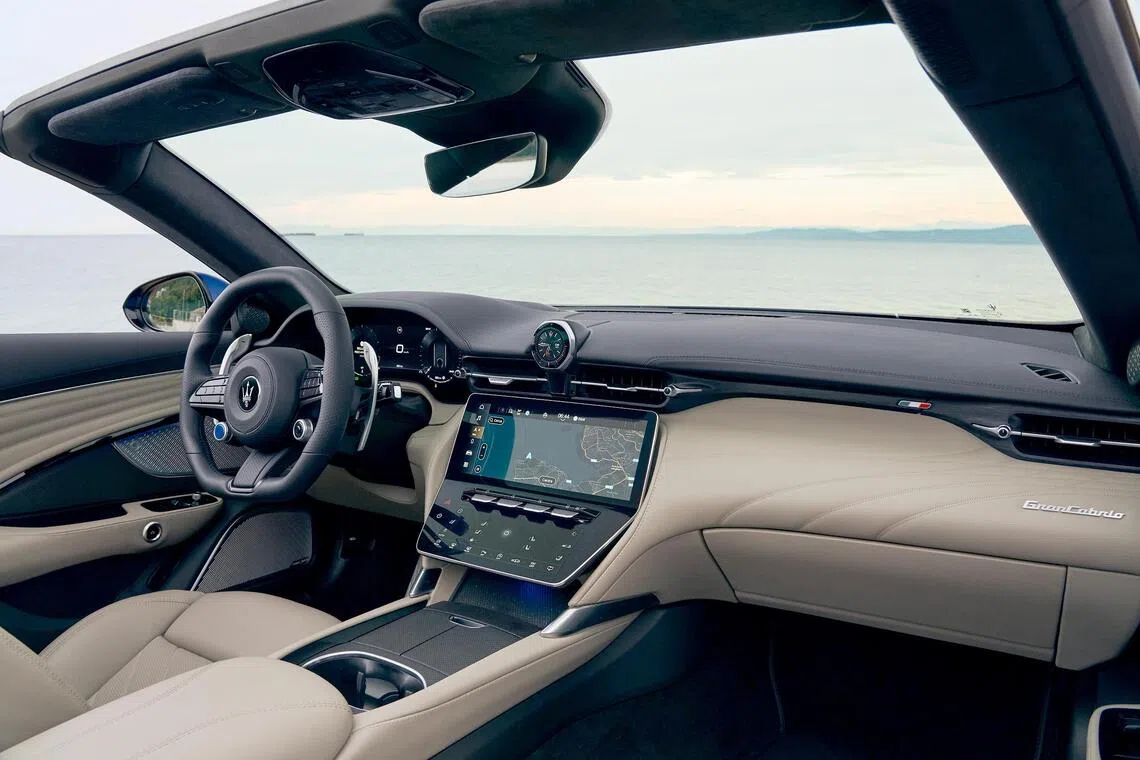 Squarer steering wheel, but the same stylish cabin.
