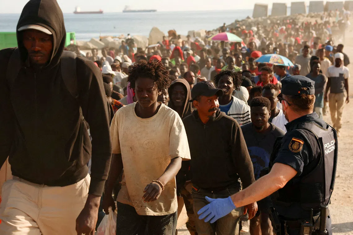 Over 72,000 migrants irregularly crossed from Morocco into Ceuta, Spain, between July 30 and 31.