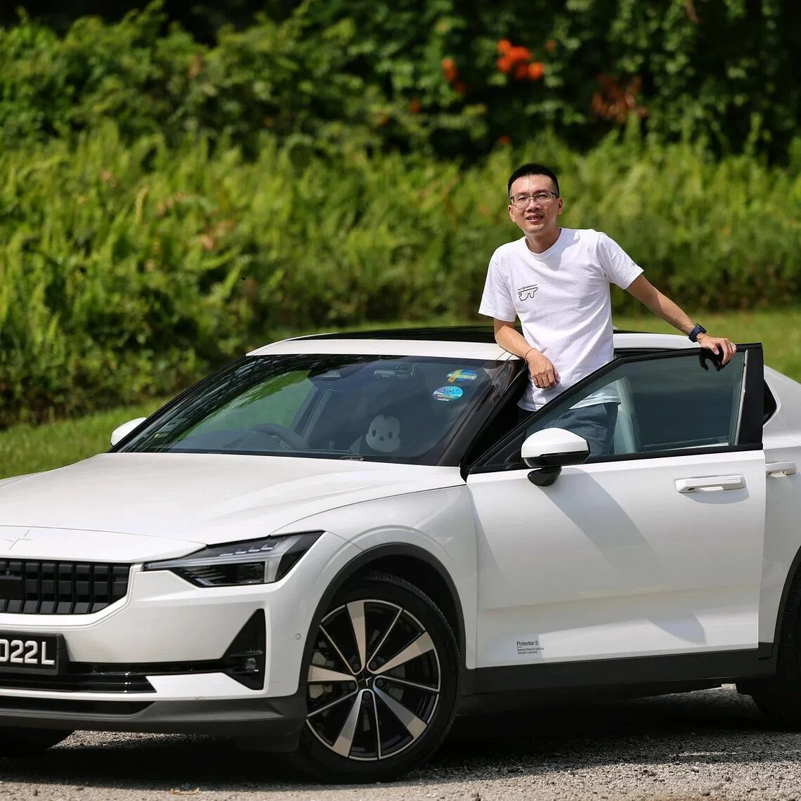 Me and My Car column - Nikos and his Polestar 2 at Dempsey on March 2, 2026.
