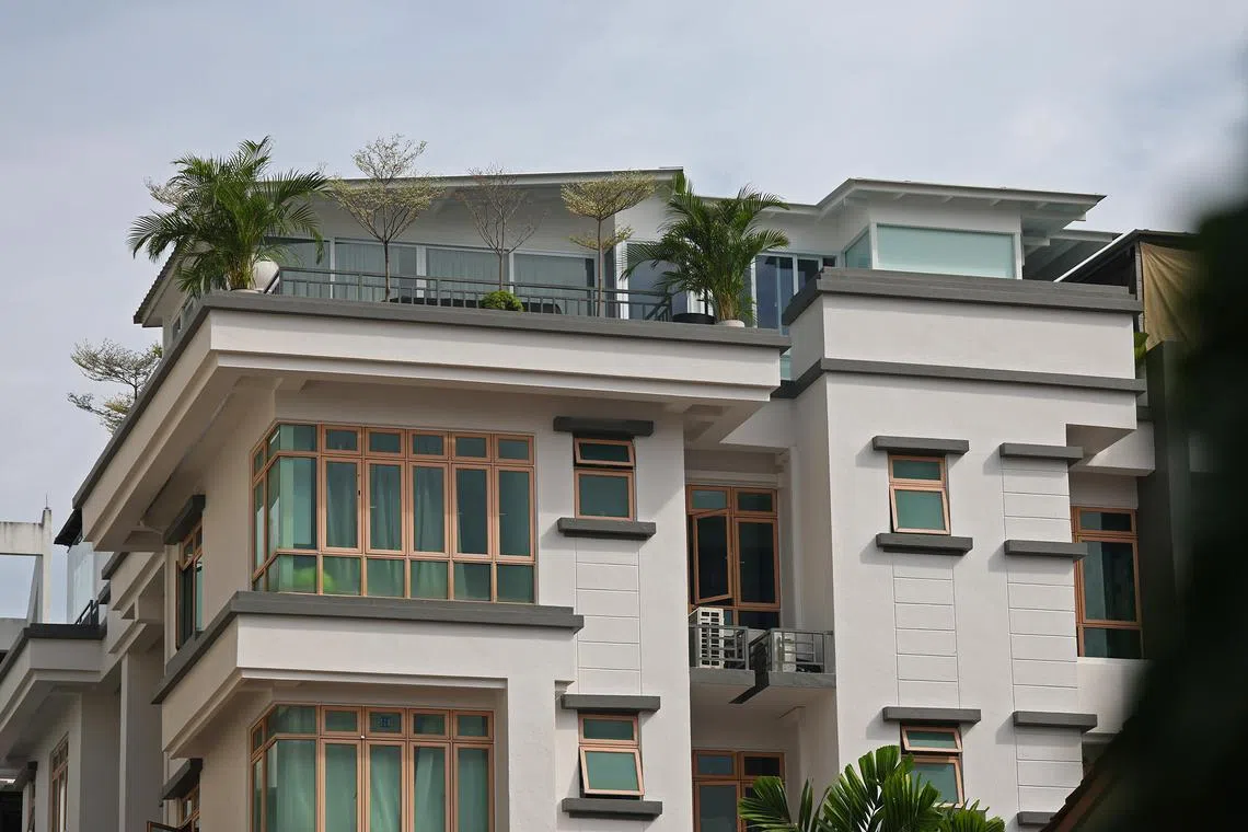 ST20240829_202418400403/jlroof/Joyce Lim/Jason Quah

Private enclosed spaces on the roof terraces of Rose Maison in Haig Lane pictured Aug 29, 2024.