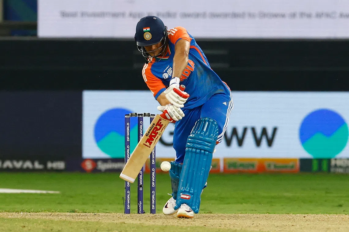 Cricket - Asia Cup - Final - India v Pakistan - Dubai International Cricket Stadium, Dubai, United Arab Emirates - September 28, 2025 India's Shubman Gill in action REUTERS/Raghed Waked