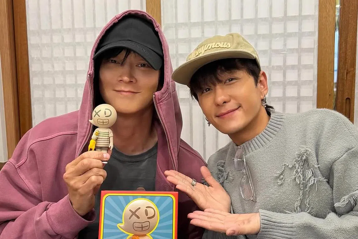 Jeremy Chan (right) said he has known Gang Dong-won for five years, but had never publicly shared their pictures to protect Gang’s privacy.