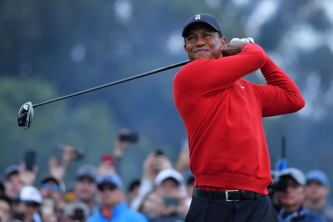 Fifteen-time major champion Woods  appeared in just three professional tournaments in 2022.