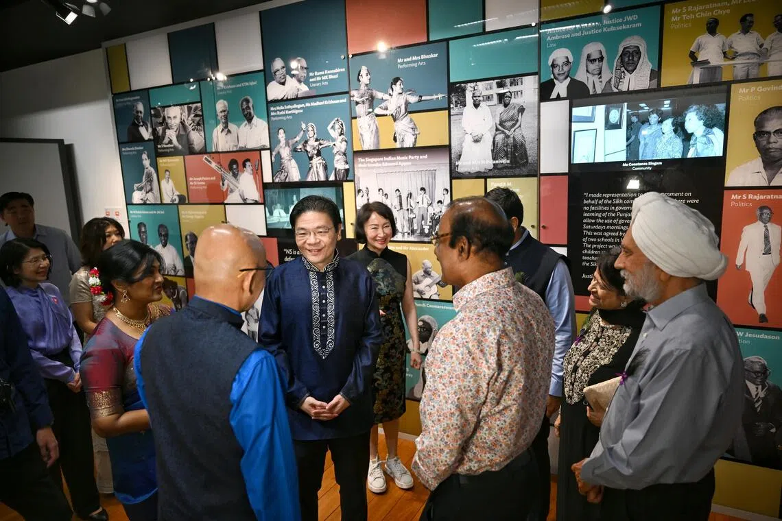 Prime Minister Lawrence Wong, at The Indian Heritage Centre (IHC) 10th Anniversary to celebrate the collaborative spirit that has enabled IHC to showcase and promote Indian and South Asian history, heritage, and culture in Singapore on Nov 14, 2025.