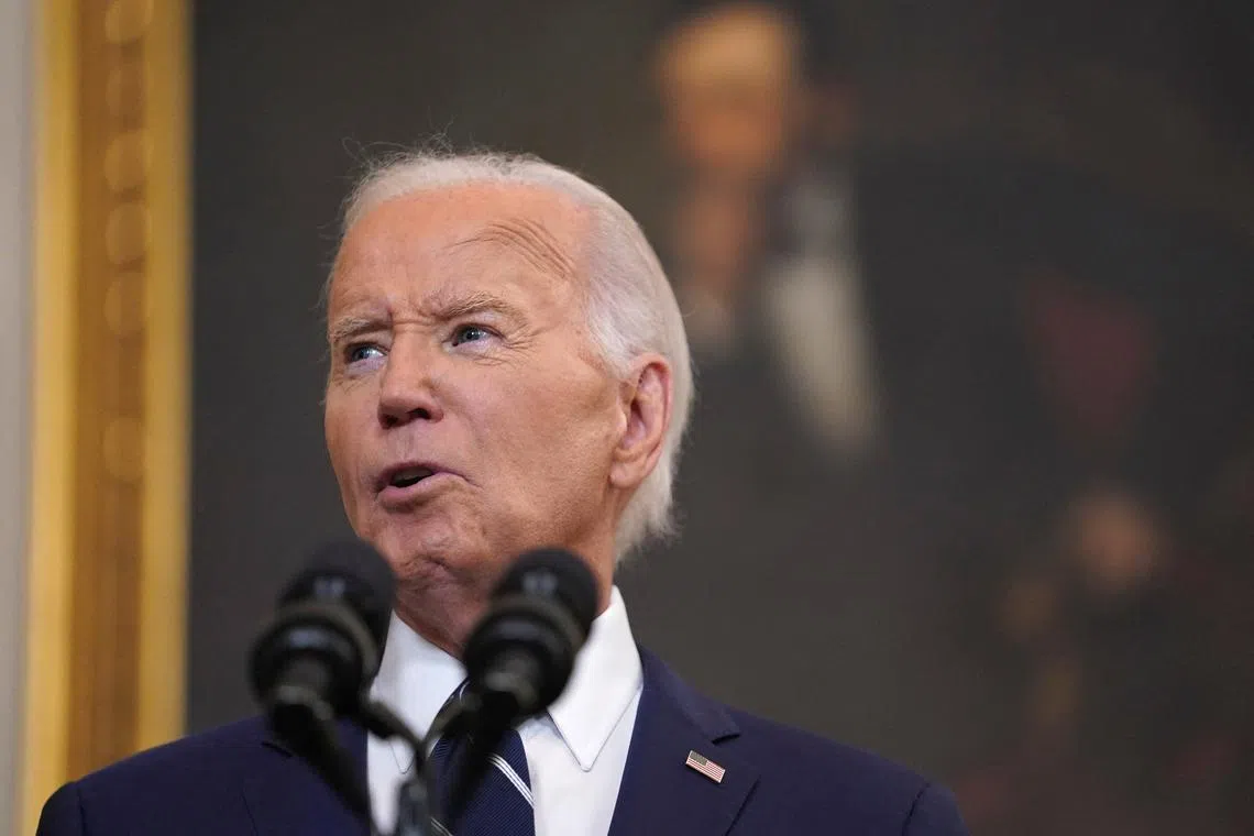 US President Joe Biden says he will campaign hard for Vice-President Kamala Harris, who has replaced him on the ballot.