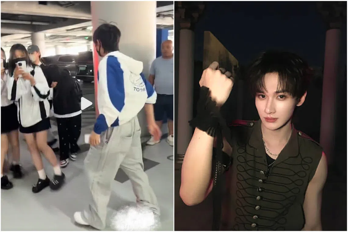 Chinese actor-singer Yu Yuhan was seen confronting fans after one of them opened a moving car he was riding in. 