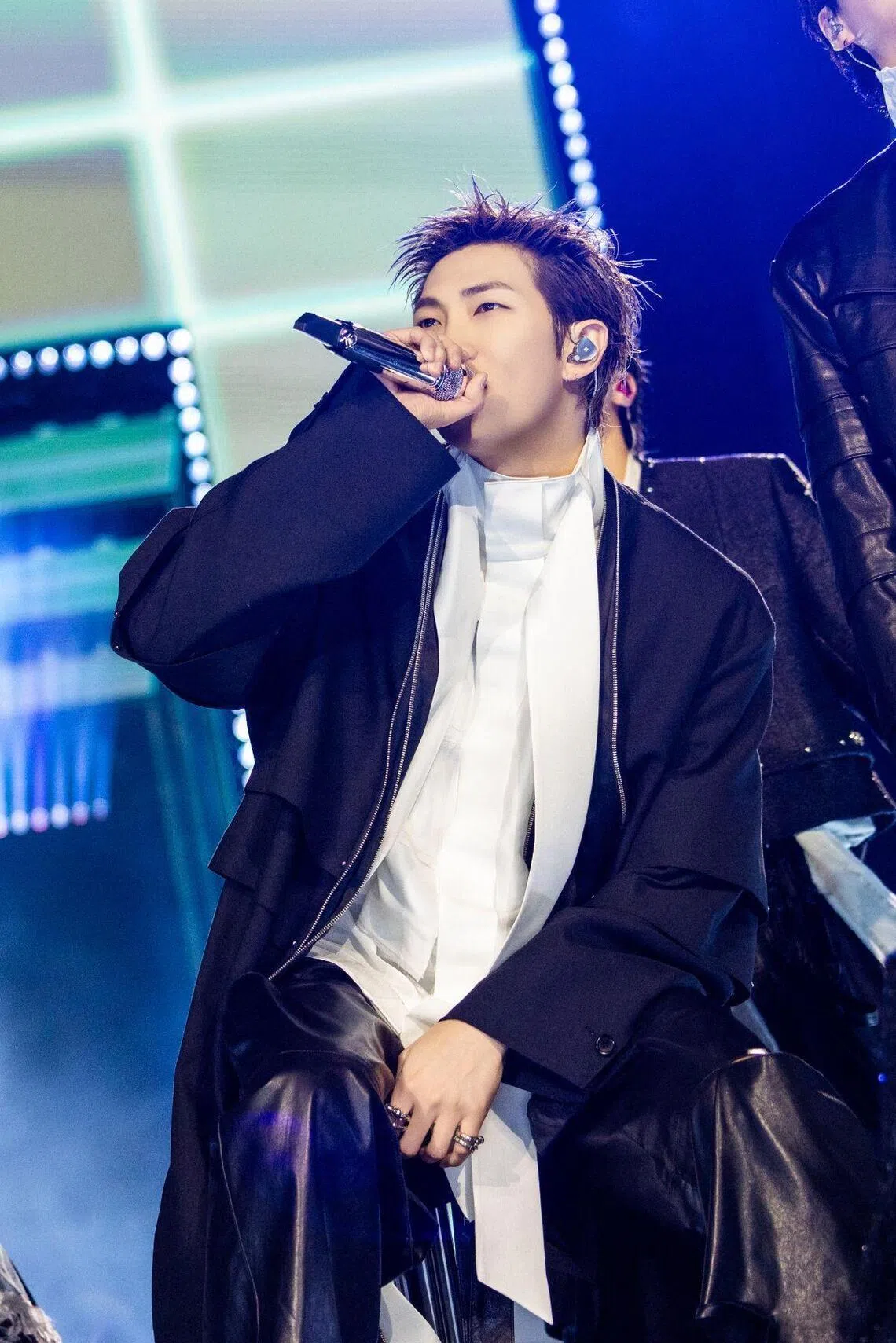 BTS fan Rowena Hanafiah said that although RM (pictured) was injured, he put on an incredible performance with his fire raps.