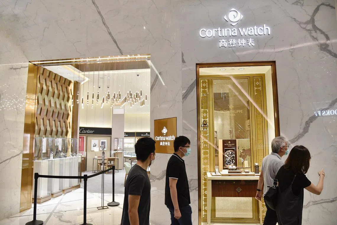 Cortina's Hong Kong subsidiaries are being sued to restrain them from selling Franck Muller watches. 