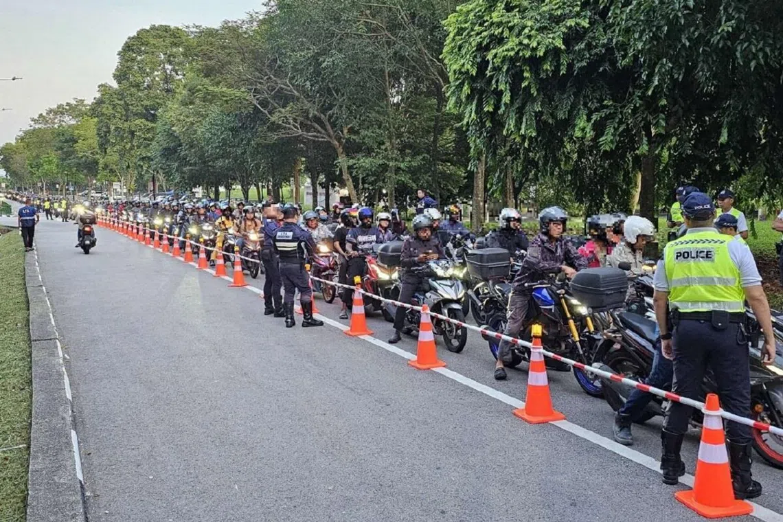 About 280 motorcyclists were stopped for checks during a joint operation on June 29.