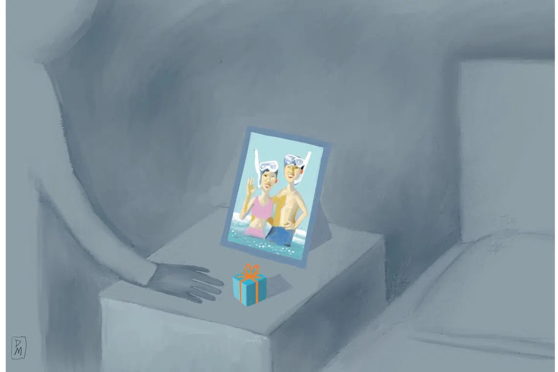 This short fiction is dedicated to Simon Tay's late wife Siow Jin Hua.