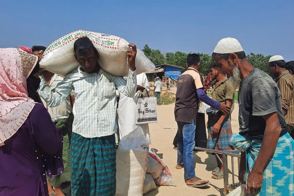 Rohingya refugees in Bangladesh are almost entirely dependent on limited humanitarian aid to survive.