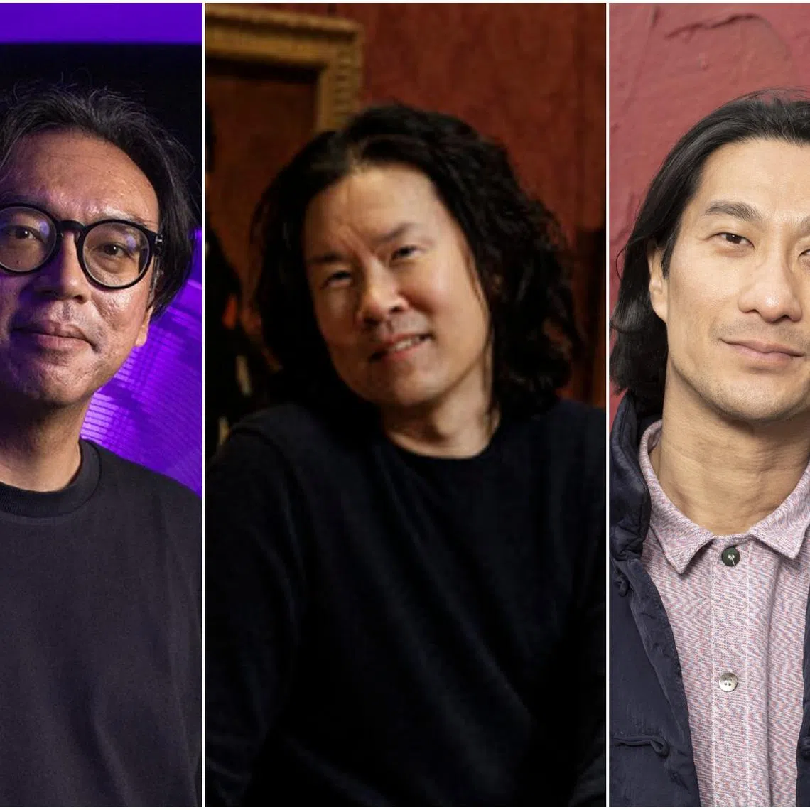 (From left) Ho Tzu Nyen, Ming Wong and Tang Fu Kuen have landed high-profile engagements in the international contemporary art scene. 