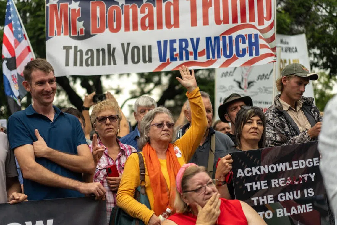 The Trump administration is working to bring the first group of white South Africans it has classified as refugees to the United States Ñ a move that stands in stark contrast to the virtual shutdown of all other refugee admissions. (Joao Silva/The New York Times)