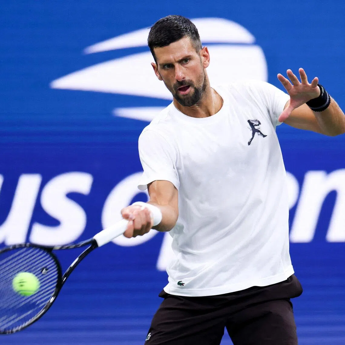 Serbia’s Novak Djokovic is continuing his quest for a record 25th major.