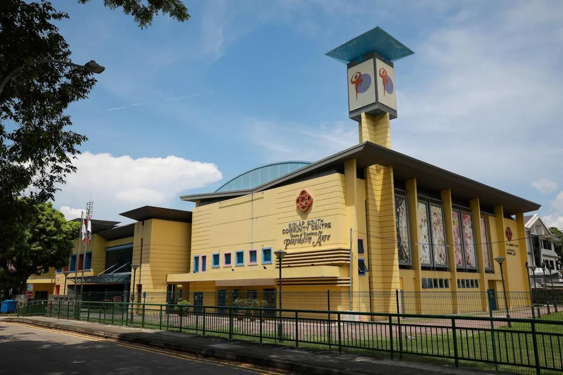 The current Siglap South Community Centre in Palm Road is slated to be demolished in 2029 after its replacement is built about 500m away.
