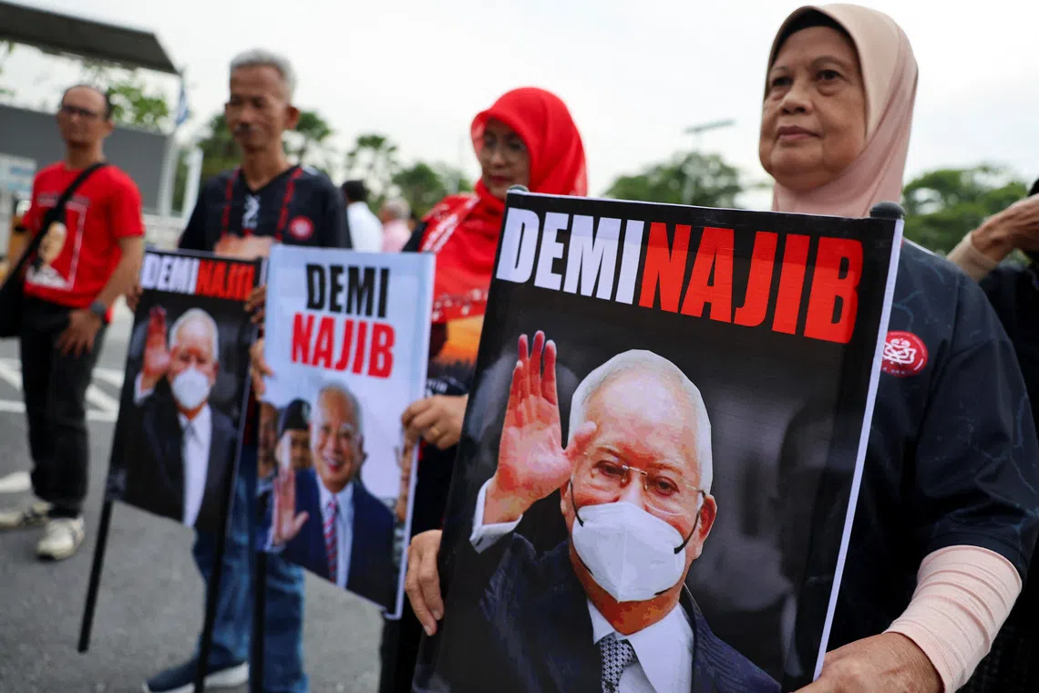 Malaysian ex-PM Najib asks court for stay of 15-year jail sentence