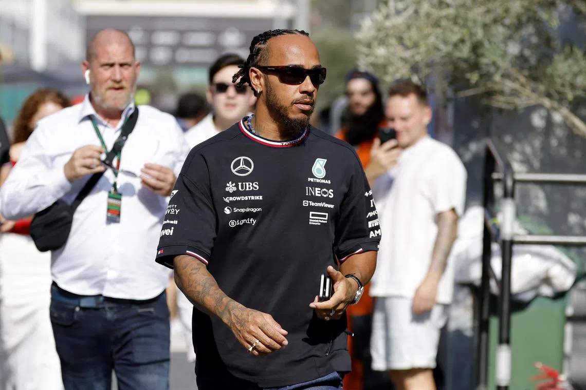 Mercedes' Lewis Hamilton ahead of the Azerbaijan grand prix in Baku.