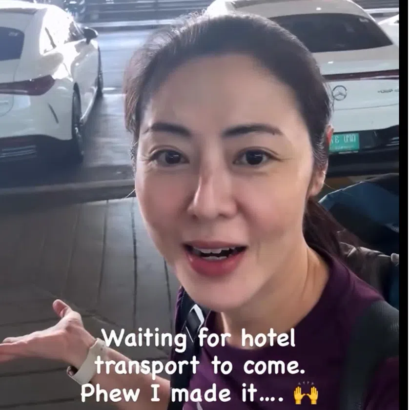 The actress, who arrived in Bangkok on Sept 29 for a wellness retreat, documented the travel hiccups on Instagram Stories.