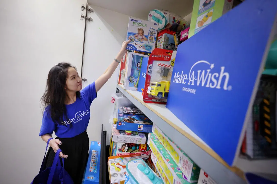 ST20240509_202410805587/hswish/Chin Hui Shan/Jason Quah Ms Rachel Chin, 32, from Make-A-Wish Singapore pictured on May 9, 2024.