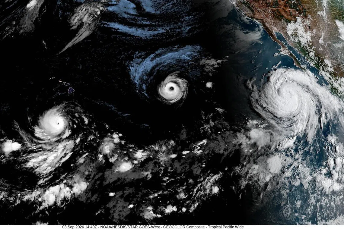 Rare trio of Pacific hurricanes fuelled by historic El Nino