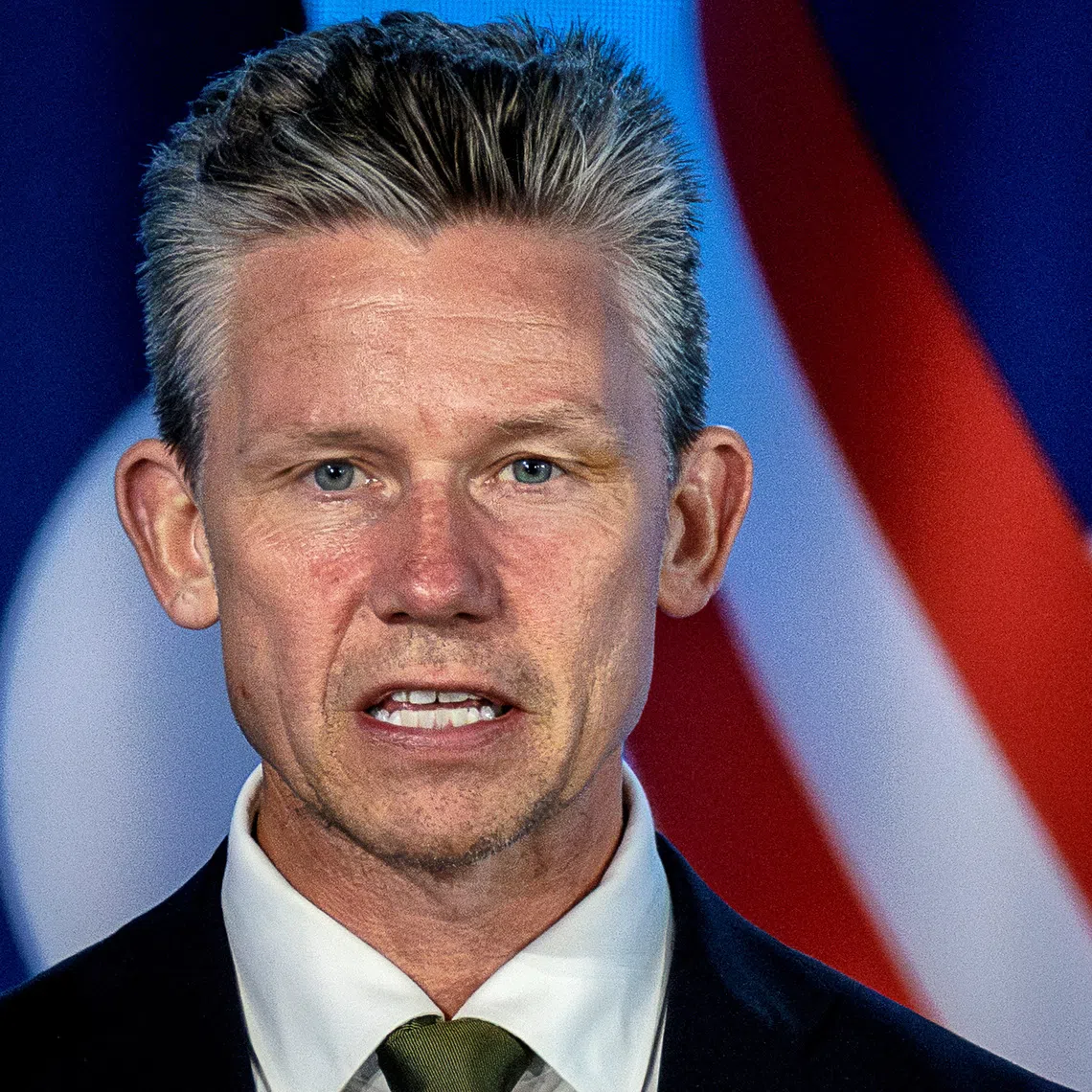 Swedish Defense Minister Pal Jonson speaks during the ASEAN Foreign Ministers' Meeting at the Philippine International Convention Center on July 24, 2026 in Pasay, Metro Manila, Philippines. Ezra Acayan/Pool via REUTERS