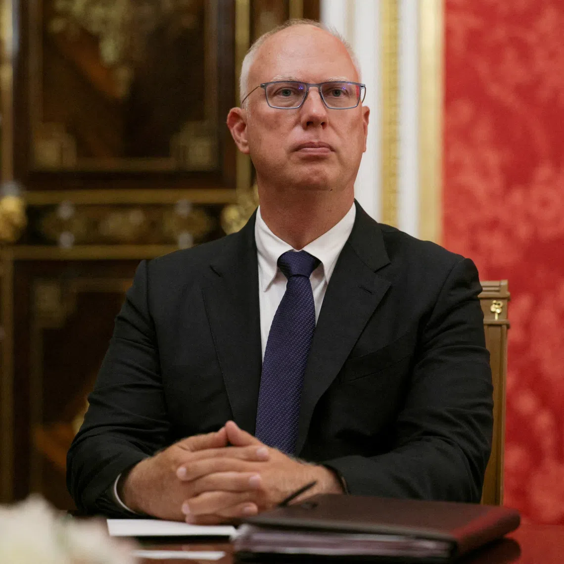 FILE PHOTO: Russian presidential envoy Kirill Dmitriev attends a meeting of Russian President Vladimir Putin with U.S. Special Envoy Steve Witkoff and Jared Kushner, U.S. President Donald Trump's son-in-law, at the Kremlin in Moscow, Russia, September 5, 2026. Sputnik/Gavriil Grigorov/Pool via REUTERS ATTENTION EDITORS - THIS IMAGE WAS PROVIDED BY A THIRD PARTY./File Photo