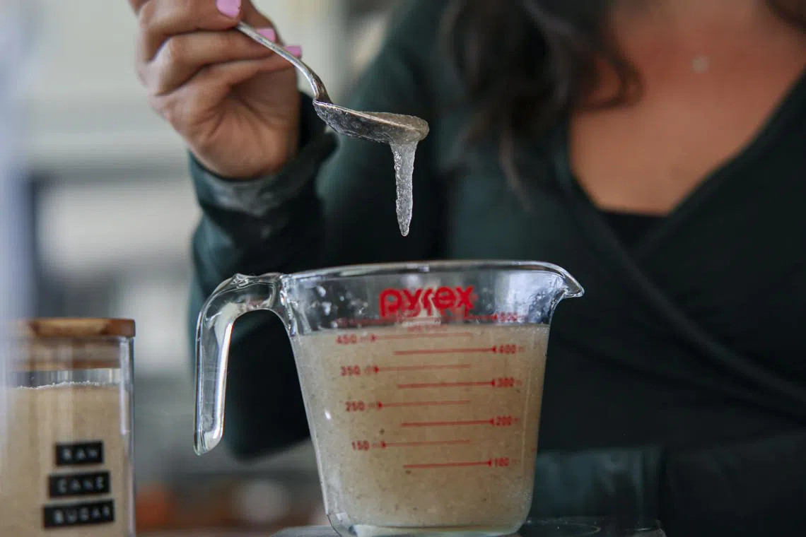 Psyllium husks, which turn gelatinous in water, have been used for centuries as a digestive aid in South Asia, and have recently become a hot-selling item in the US .
