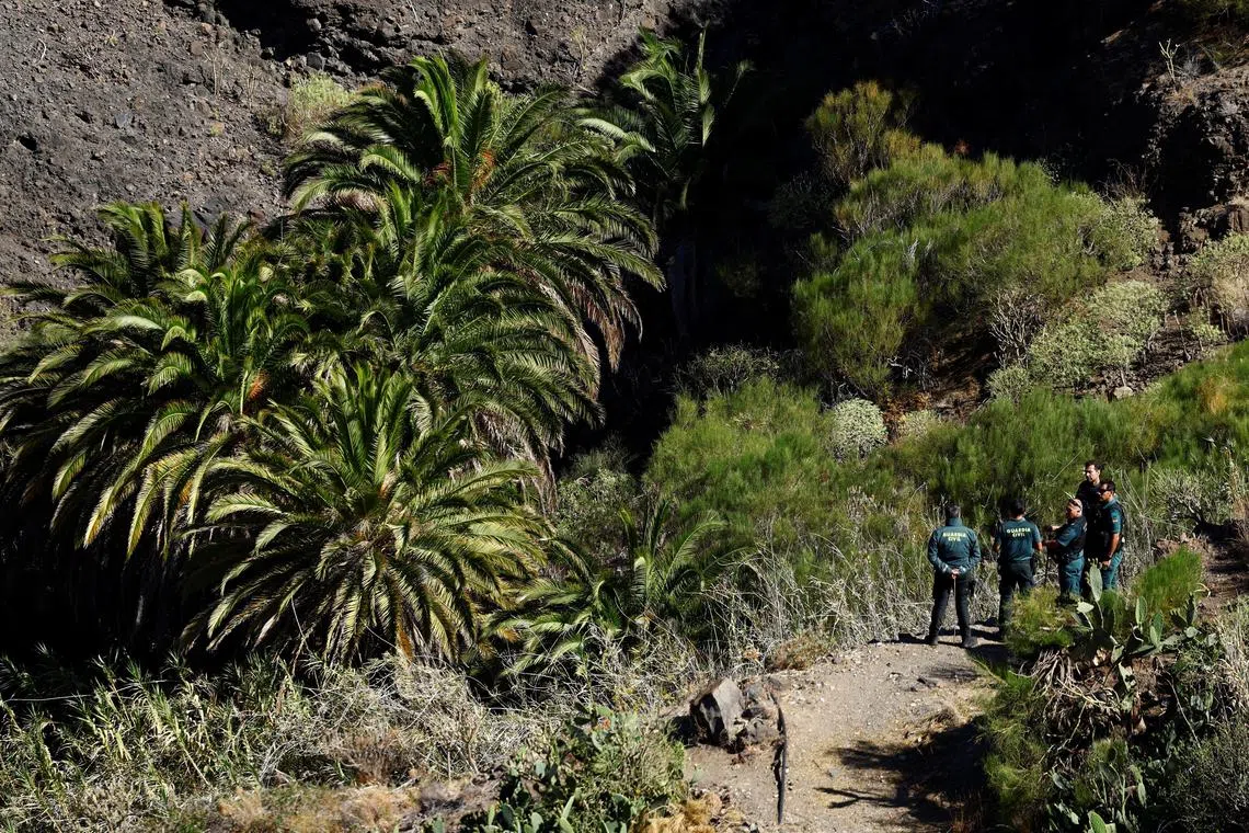 Tenerife rescue officials search for the British teenager, who went missing on June 17.