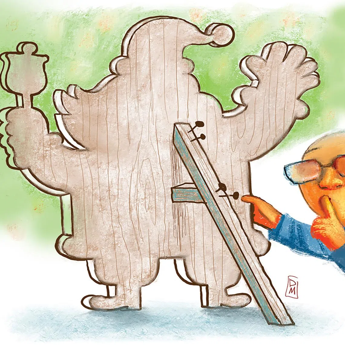 The writer enjoys perpetuating the myth of Santa. It makes him feel part of a giant global movement, united in the act of lying to children.