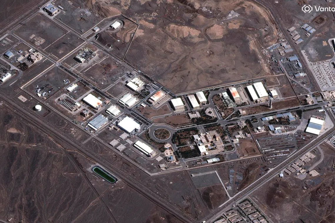 A view of the Natanz nuclear complex in Iran on March 7. Iran said Natanz was again hit in the most recent war with the US and Israel, but Israel said it was “not aware of a strike”.