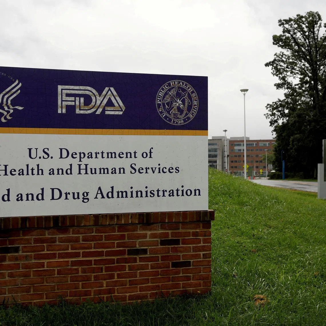 FILE PHOTO: Signage is seen outside of the Food and Drug Administration (FDA) headquarters in White Oak, Maryland, U.S., August 29, 2020. REUTERS/Andrew Kelly/File Photo