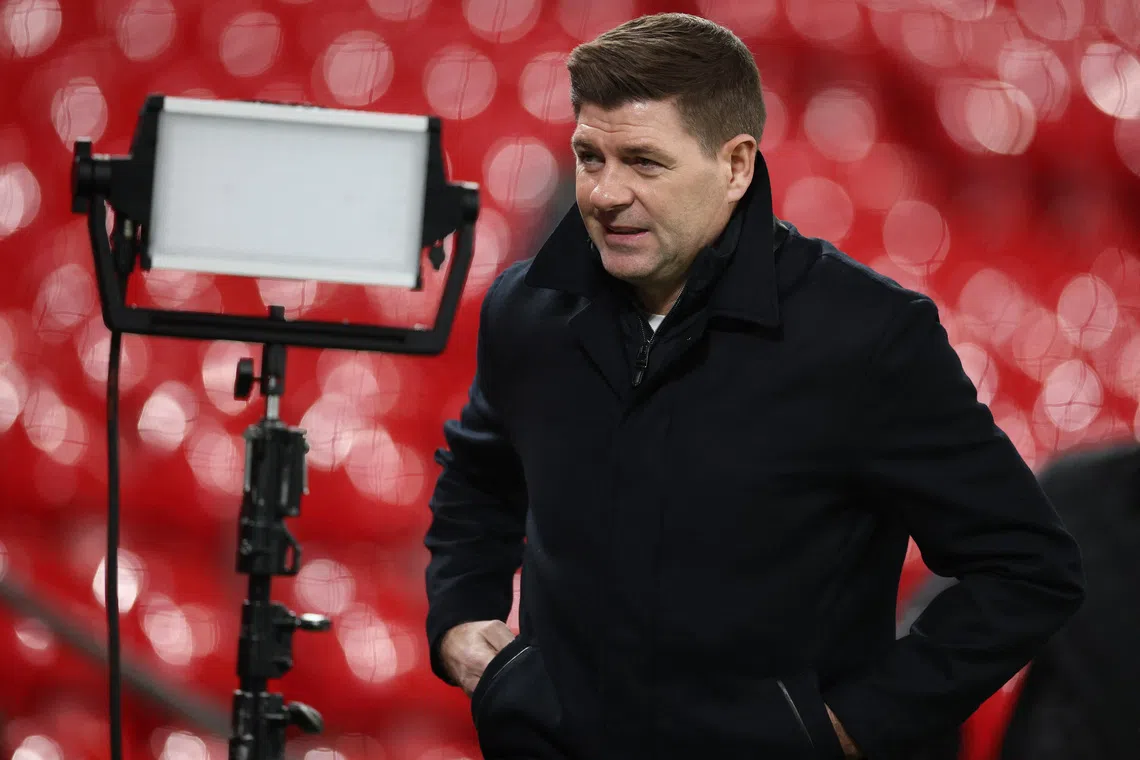 Soccer Football - UEFA Champions League - Liverpool v PSV Eindhoven - Anfield, Liverpool, Britain - November 26, 2025 Former Liverpool player Steven Gerrard before the match REUTERS/Phil Noble