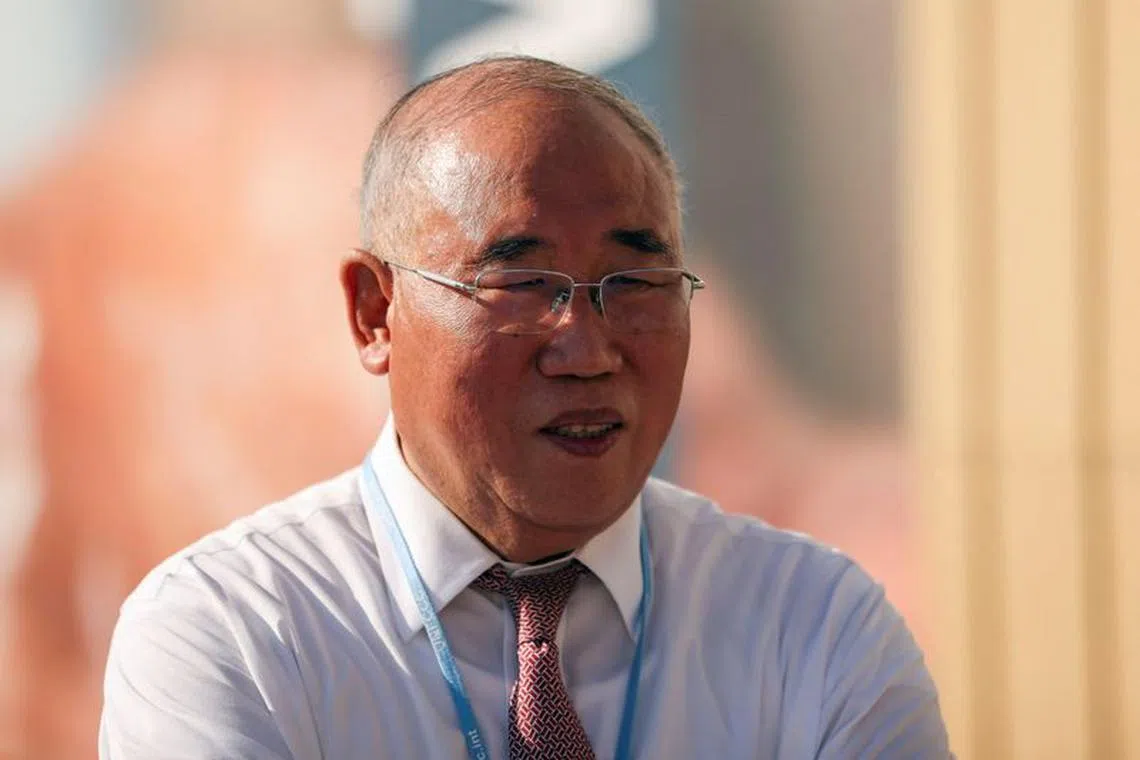 FILE PHOTO: China's chief climate negotiator Xie Zhenhua attends the COP27 climate summit in the Red Sea resort of Sharm el-Sheikh, Egypt, November 19, 2022. REUTERS/Mohamed Abd El Ghany/File Photo