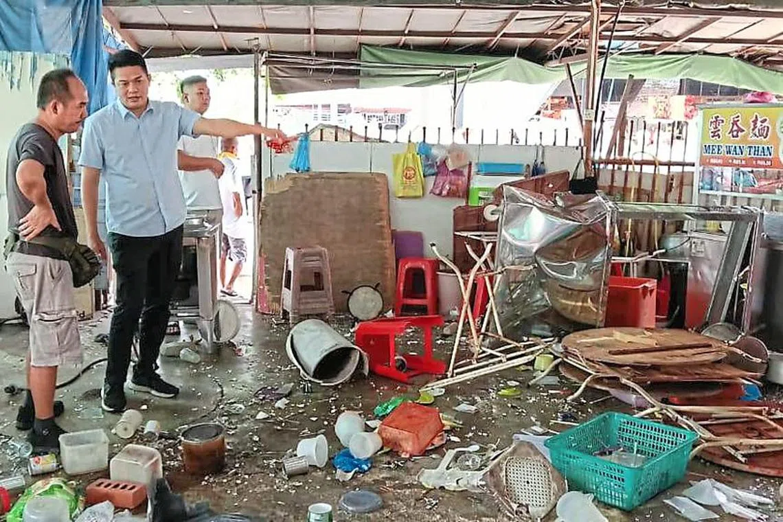 The 55-year-old woman was killed on the spot when a car crashed into the shop at about 9am.