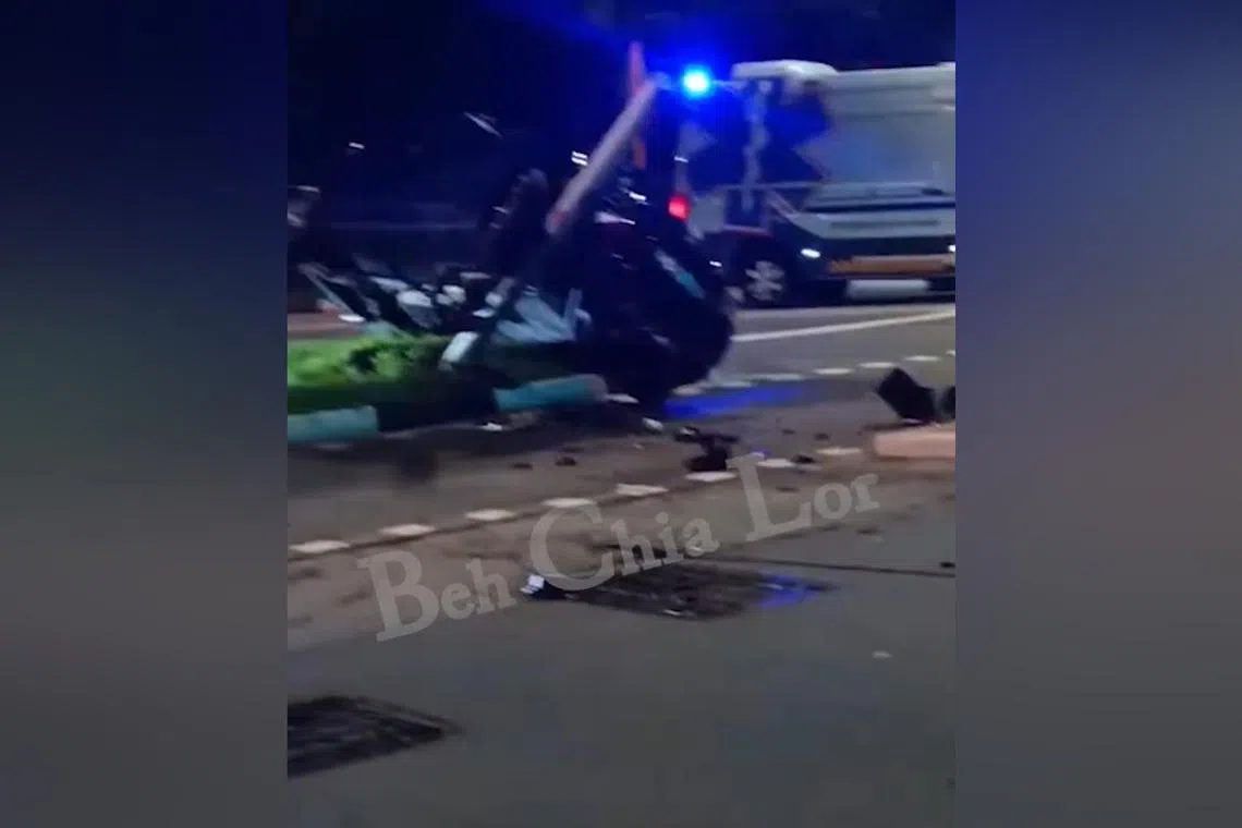 The accident occurred at about 11.50pm on Dec 30. 