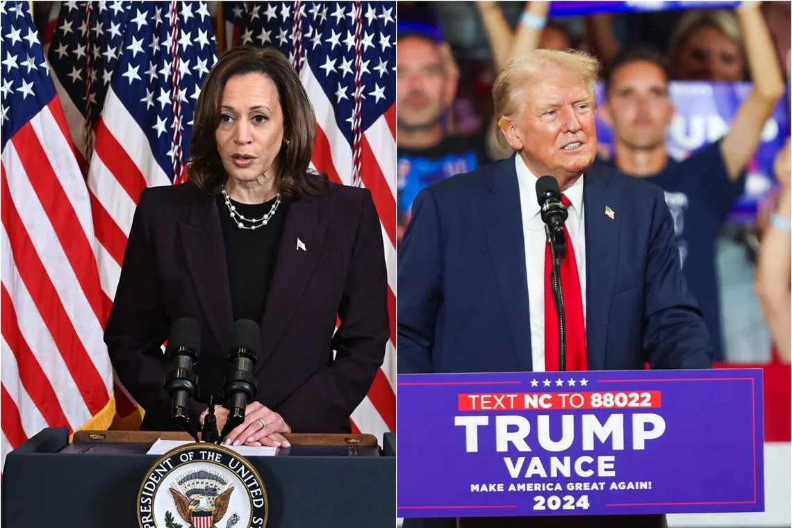The three-day poll showed Vice-President Harris supported by 43 per cent of registered voters, with former president Trump supported by 42 per cent.