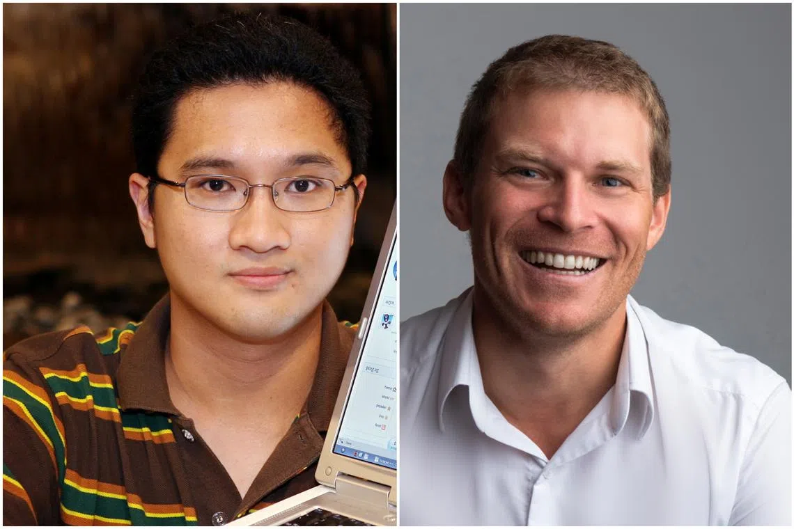 Cake Group co-founder Chua U-Zyn (left) filed for the company to be wound up, but another co-founder Julian Hosp (right) said the group will seek to dismiss the case.