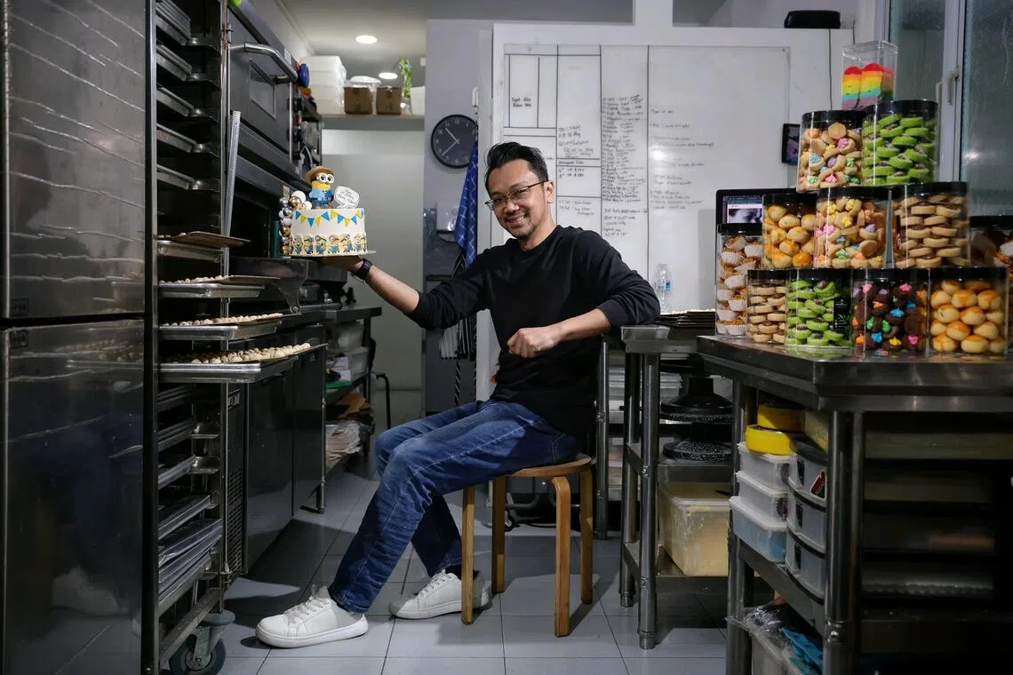 Muhammad Hisham Bakri, 45, runs Hipster Bakes in Upper East Coast Road and on Shopee.