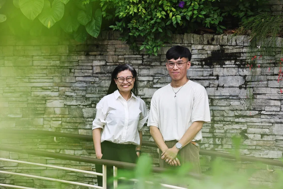 Cancer survivor Ranald Lai, who has also Li-Fraumeni syndrome - a rare genetic disorder that increases a person’s cancer risks - with his doctor, senior medical oncologist Valerie Yang.