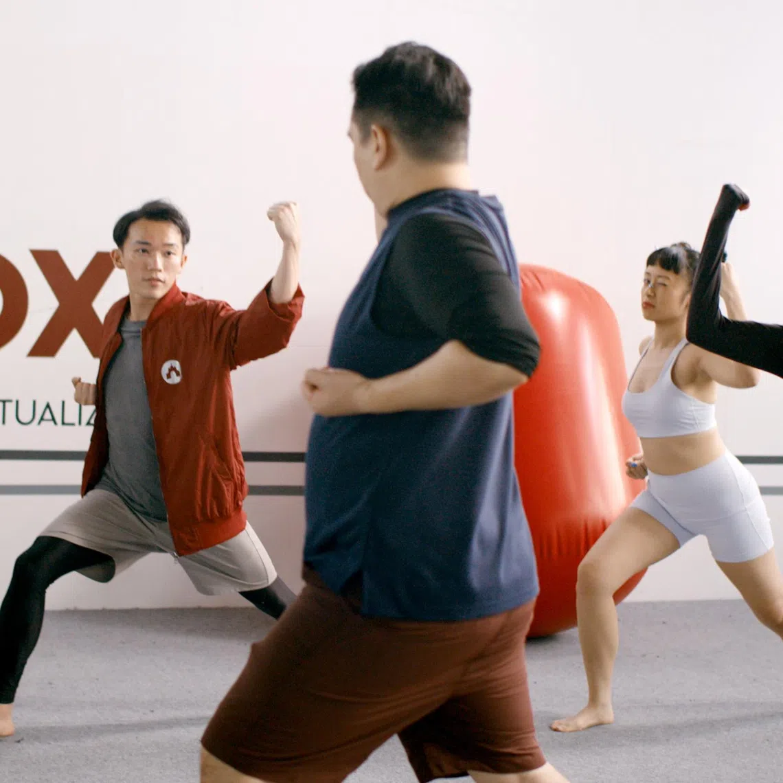 The Sandbox is a comedy film based on a real stunt school starring its founder Peps Goh (second from left).