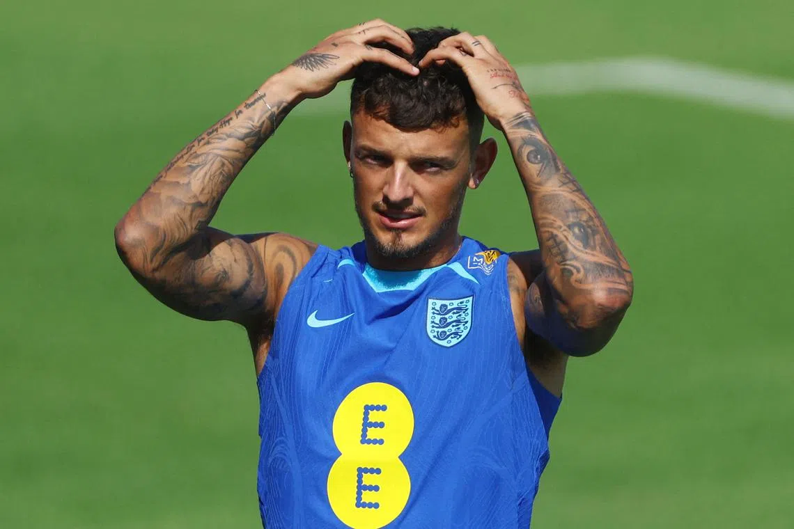 Arsenal player White has returned to England after leaving England’s training base in Qatar.