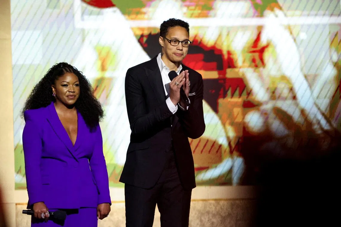 Brittney Griner and her wife Cherelle Griner issued a statement via Instagram expressing concern for Evan Gershkovich.