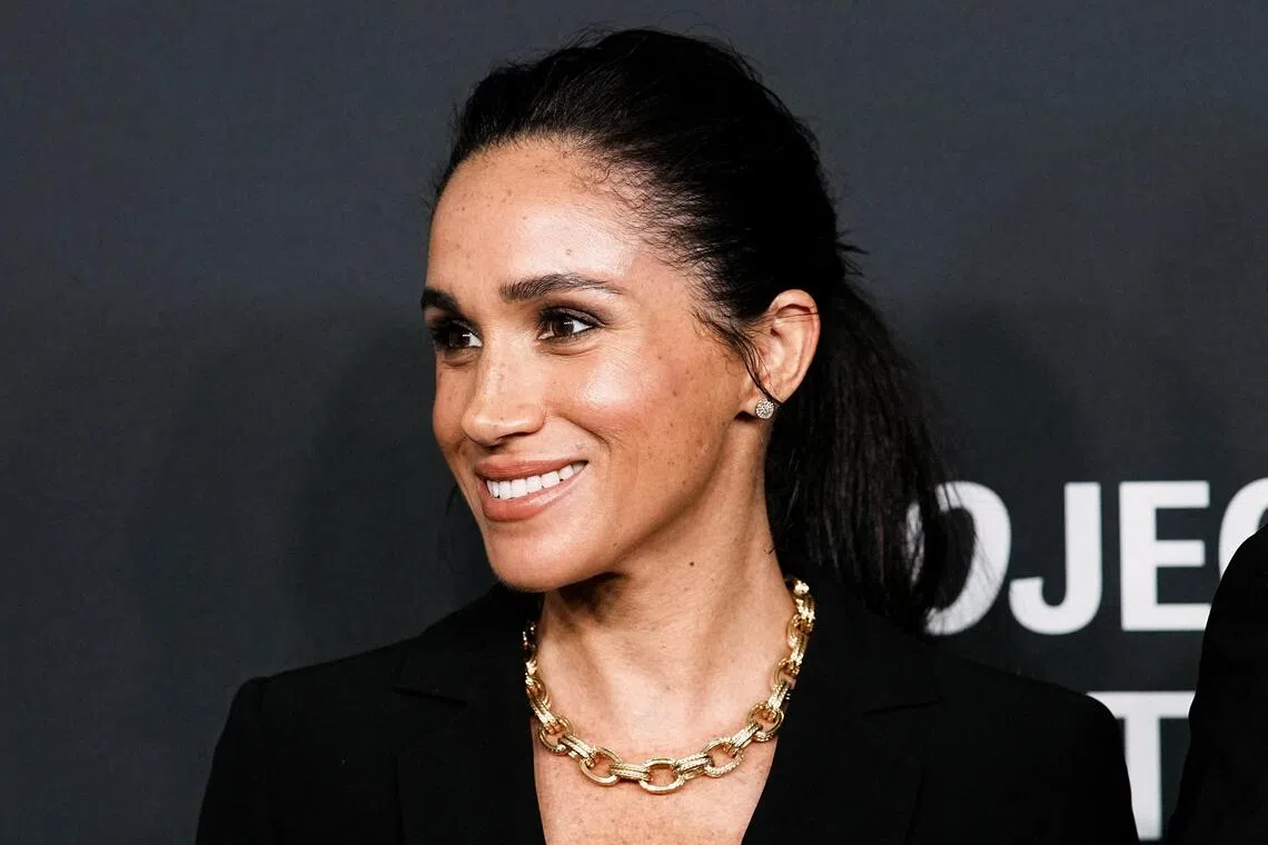 Britain's Meghan, Duchess of Sussex, attends the Project Healthy Minds World Mental Health Day Gala in New York City, US on Oct 9, 2025.