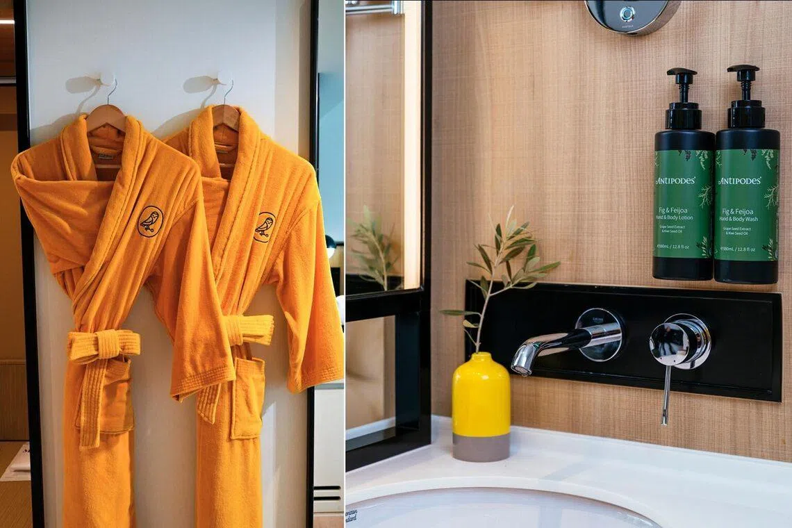 voco bangkok personalised bathrobes and Antipodes bath and body amenities