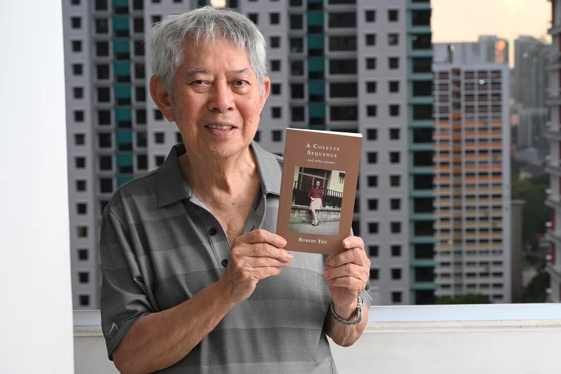 Pioneer writer Robert Yeo, 85, has published a suite of love poems he wrote at 27 in A Colette Sequence And Other Poems (2025).