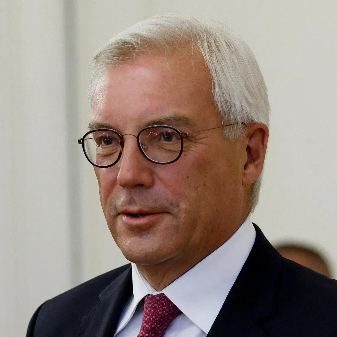 Russia's Deputy Foreign Minister Alexander Grushko looks on during a meeting with Turkish Foreign Minister Hakan Fidan in Moscow, Russia, August 31, 2023. REUTERS/Maxim Shemetov/Pool