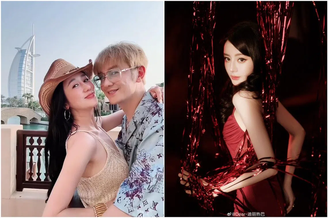 Benny Chan and his wife Lisa Jiang said they had reached Hong Kong safely. Chinese actress Dilraba Dilmurat (right) also updated her safety on social media.